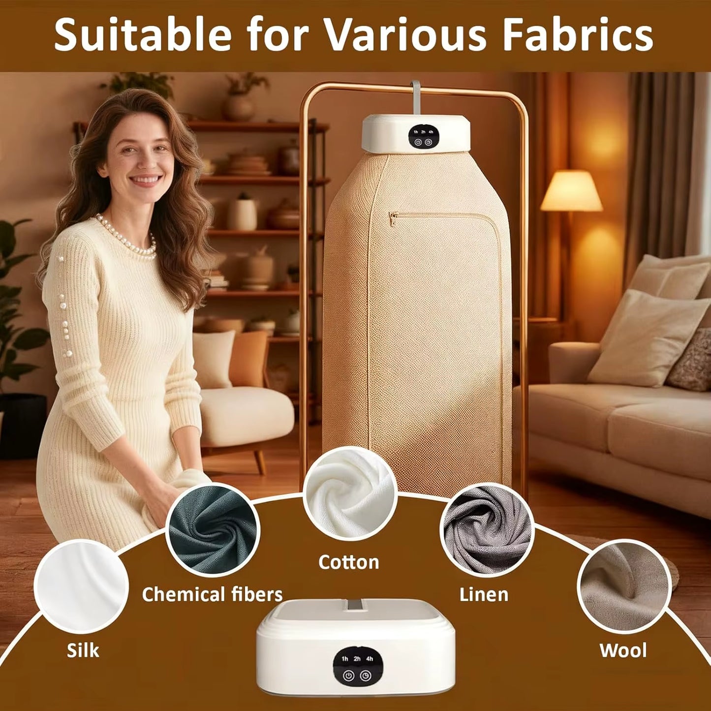 Portable Mini Clothes Dryer with Timer & Dry Bag for Travel, Apartment, RV