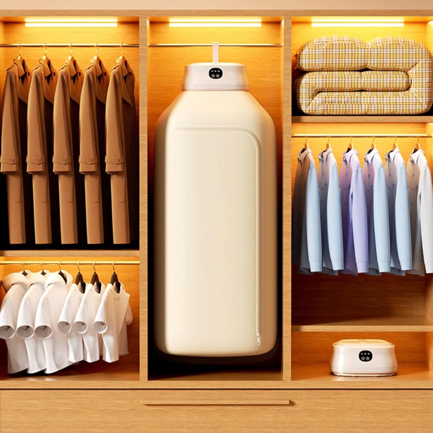 Portable Mini Clothes Dryer with Timer & Dry Bag for Travel, Apartment, RV