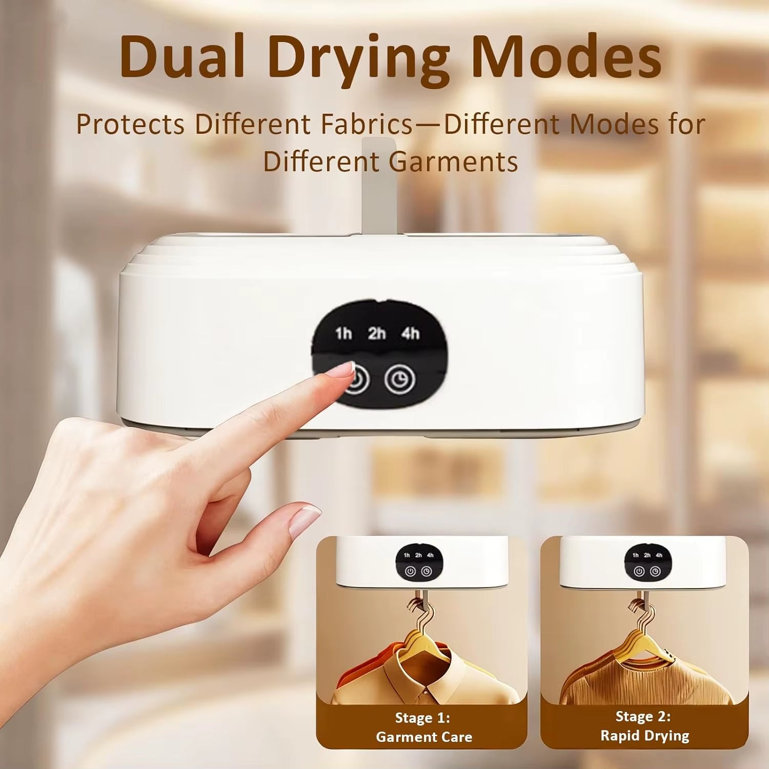 Portable Mini Clothes Dryer with Timer & Dry Bag for Travel, Apartment, RV